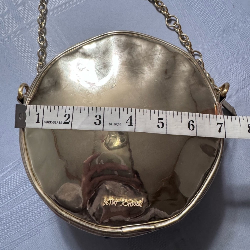 Betsey Johnson Gold Christmas Bow Crossbody Purse - Picture 13 of 15